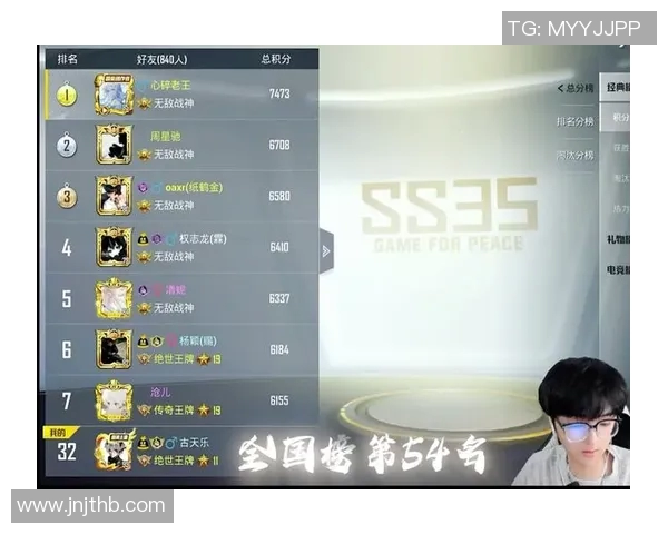 BLG在S15电竞总决赛和平精英耐力排行榜中荣获第四名的辉煌成就